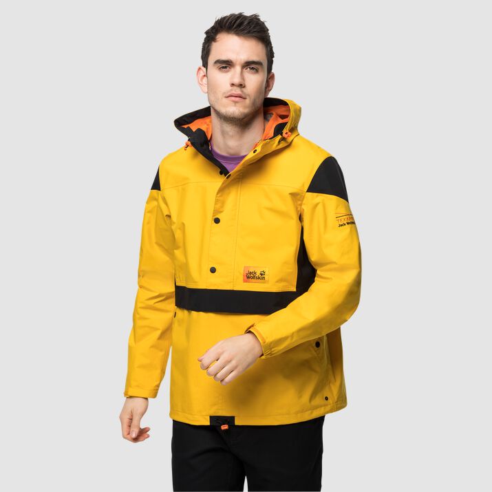 Chamarra Hardshell Jack Wolfskin Blizzard+waterline 2.0 Hombre Amarillos Mexico-4321619